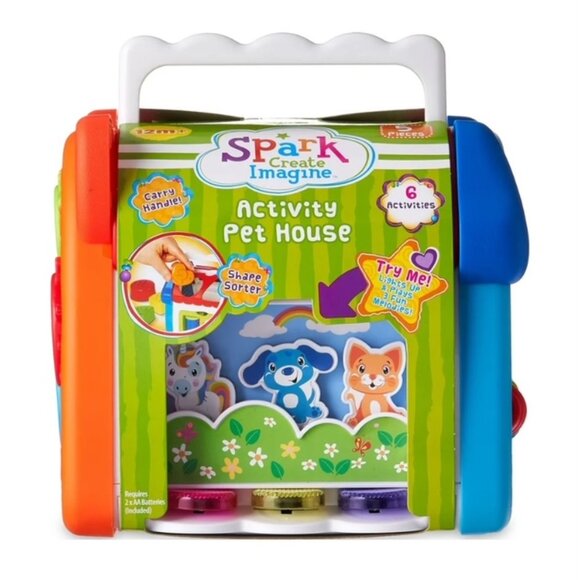Spark Create Imagine Light up and Sounds Activity Pet House Shape Sorter - Picture 1 of 9